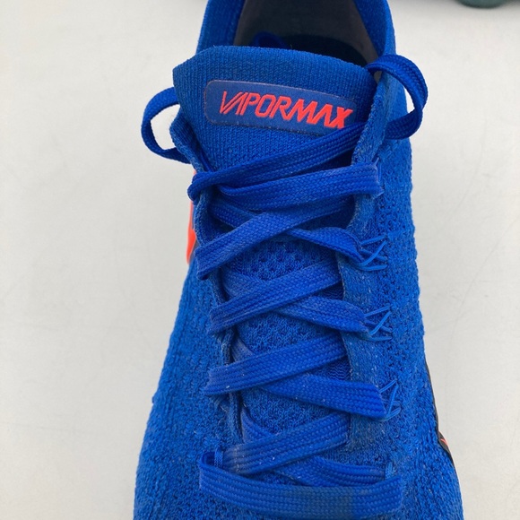Nike Air VaporMax Flyknit 2 Racer Blue Orange 942842-400 Men’s Size 10 - Picture 6 of 15